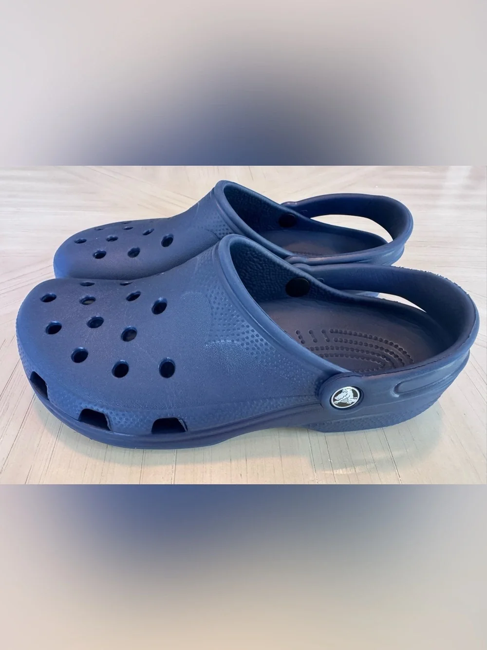 Vintage OG Crocs Classic Clogs Navy Blue Original 100% Croslite- M8/9 W10/11